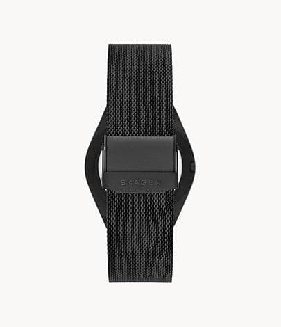 SKAGEN Grenen Three-Hand Date Midnight Stainless Steel Mesh Watch SKW6817I - Kamal Watch Company