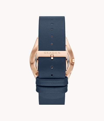 SKAGEN Grenen Solar-Powered Ocean Blue Leather Watch SKW6834I - Kamal Watch Company