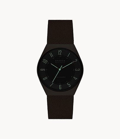 SKAGEN Grenen Solar-Powered Rose Gold Stainless Steel Mesh Watch SKW6835I - Kamal Watch Company