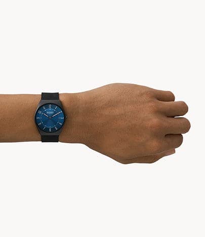 SKAGEN Grenen Ultra Slim Two-Hand Midnight Stainless Steel Mesh Watch SKW6840I - Kamal Watch Company
