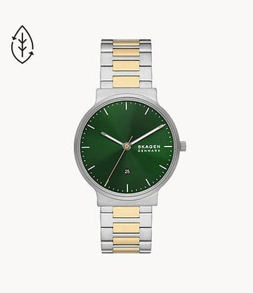 Skagen Ancher Three-Hand Date Two-Tone Stainless Steel Watch SKW6859I - Kamal Watch Company