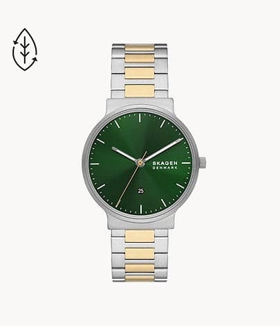 Skagen Ancher Three-Hand Date Two-Tone Stainless Steel Watch SKW6859I - Kamal Watch Company