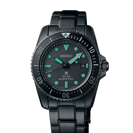 SEIKO LIMITED EDITION PROSPEX ‘BLACK SERIES’ SOLAR DIVER’S 1965 RE-INTERPRETATION - SNE587P1 - Kamal Watch Company
