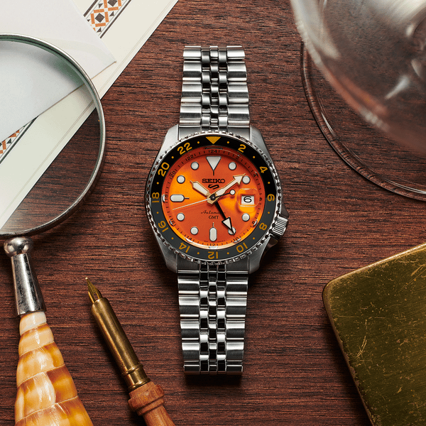 SEIKO 5 SPORTS 'MIKAN ORANGE' GMT SKX RE-INTERPRETATION - SSK005K1