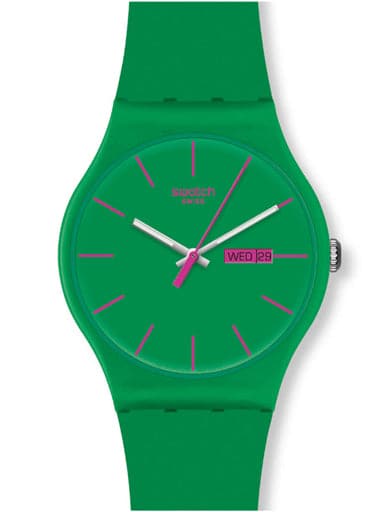 SWATCH NEW GENT COLOURED GREEN REBEL SUOG704 - Kamal Watch Company