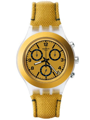 SWATCH DENIM MUSTARDY SVCK4069 - Kamal Watch Company