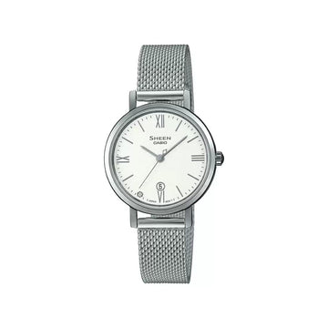 CASIO SHEEN Silver Mesh Analog - Women's Watch SX281 - Kamal Watch Company