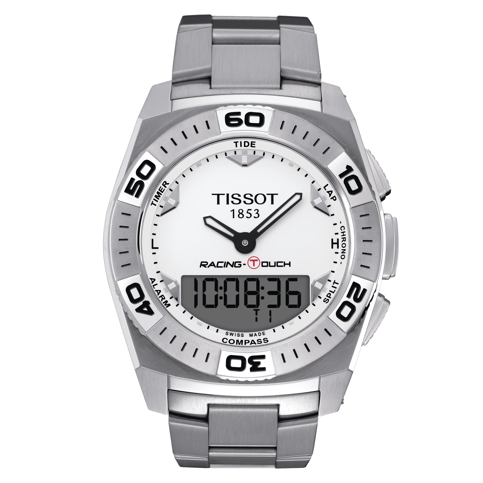 Tissot Racing T-Touch White Dial Men's Watch - Kamal Watch Company
