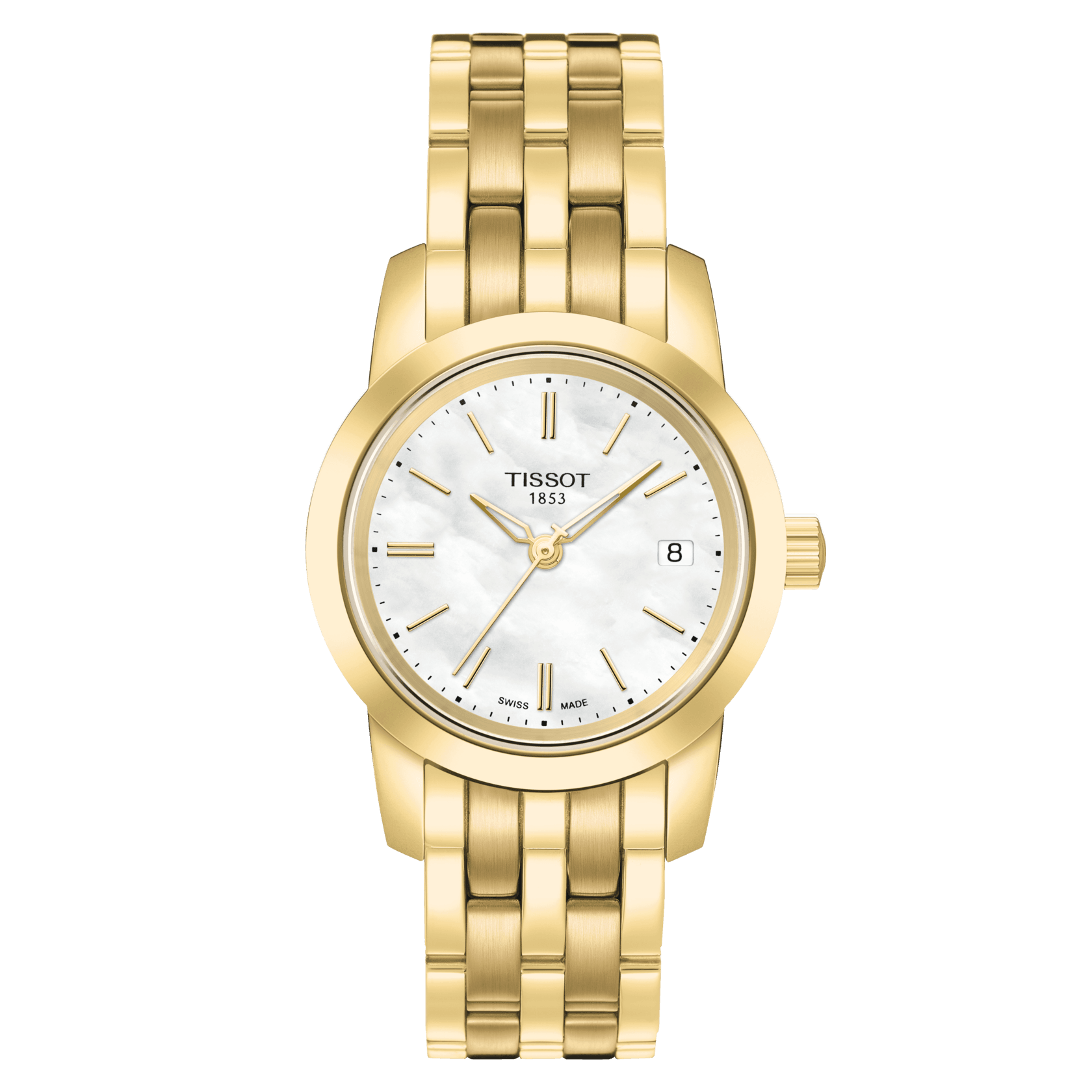 Tissot T-Classic White Mother Of Pearl  Dial Women's Watch - Kamal Watch Company