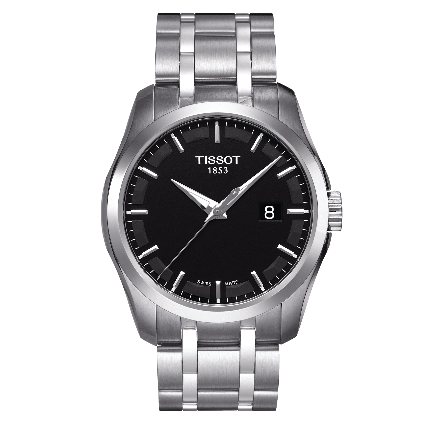 Tissot Couturier Black Dial Men's Watch - Kamal Watch Company