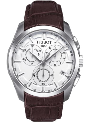 Tissot T-Classic Couturier Chronograph Silver Dial Men'S Watch