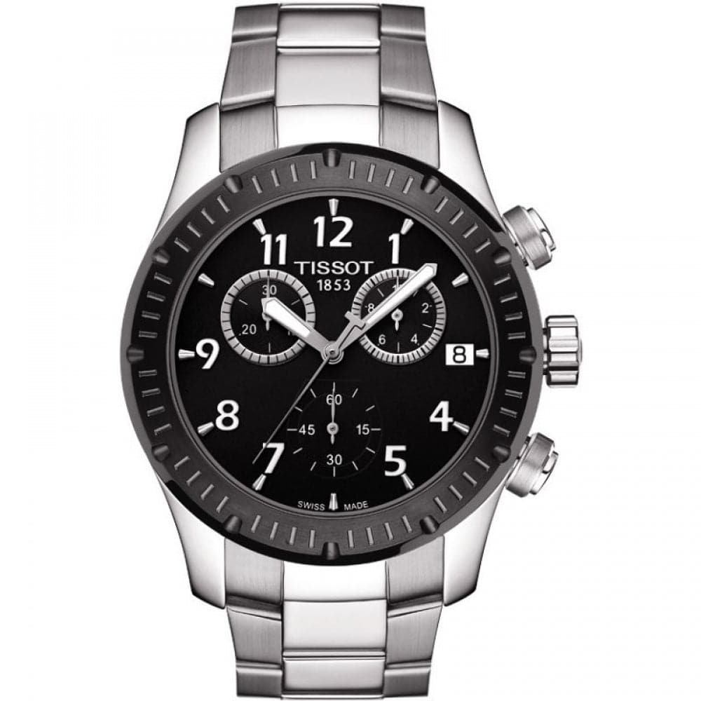 TISSOTV8 Chronograph Black Dial Men's Watch T039.417.21.057.00 - Kamal Watch Company