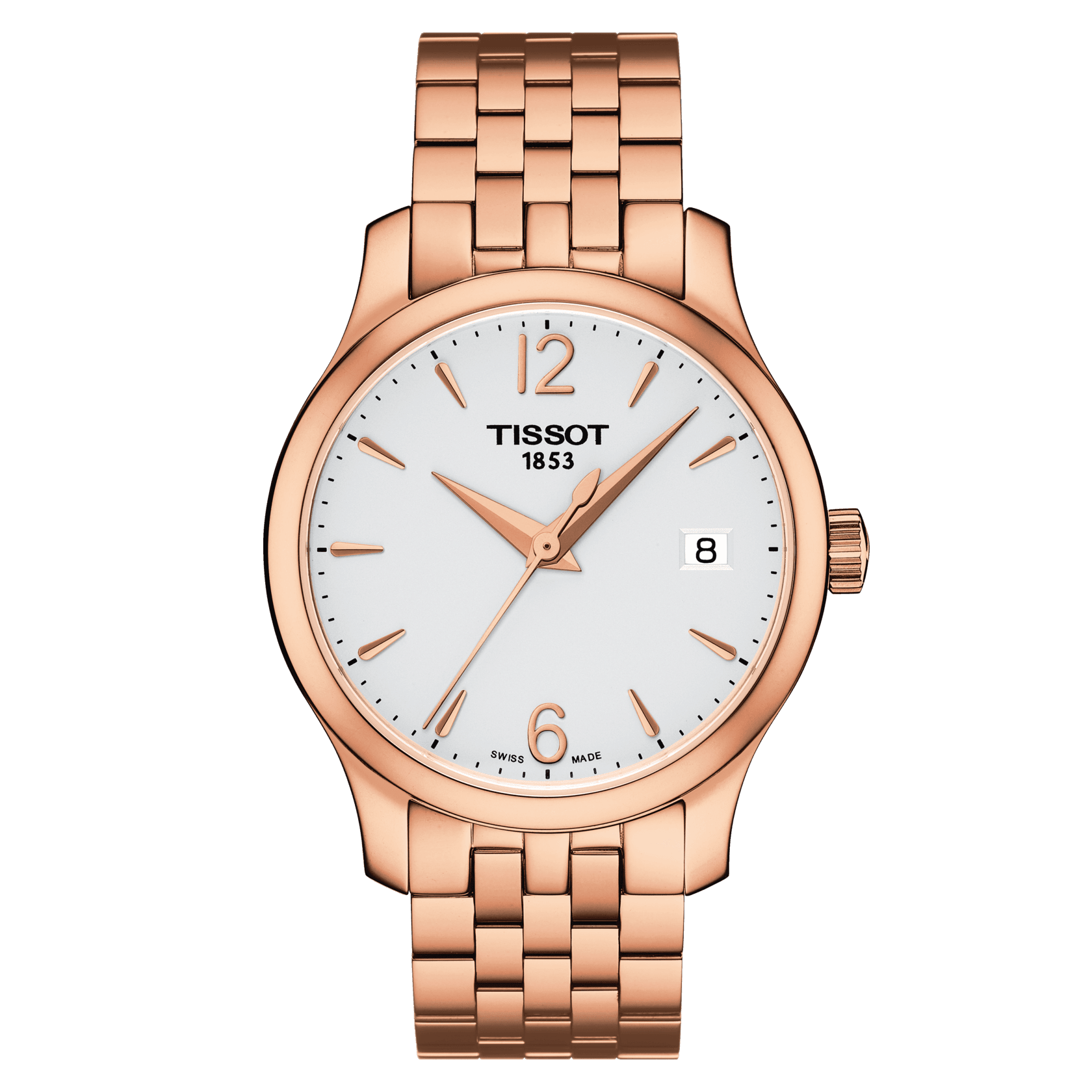 Tissot Tradition Quartz Stainless Steel White Dial Women's Watch - Kamal Watch Company