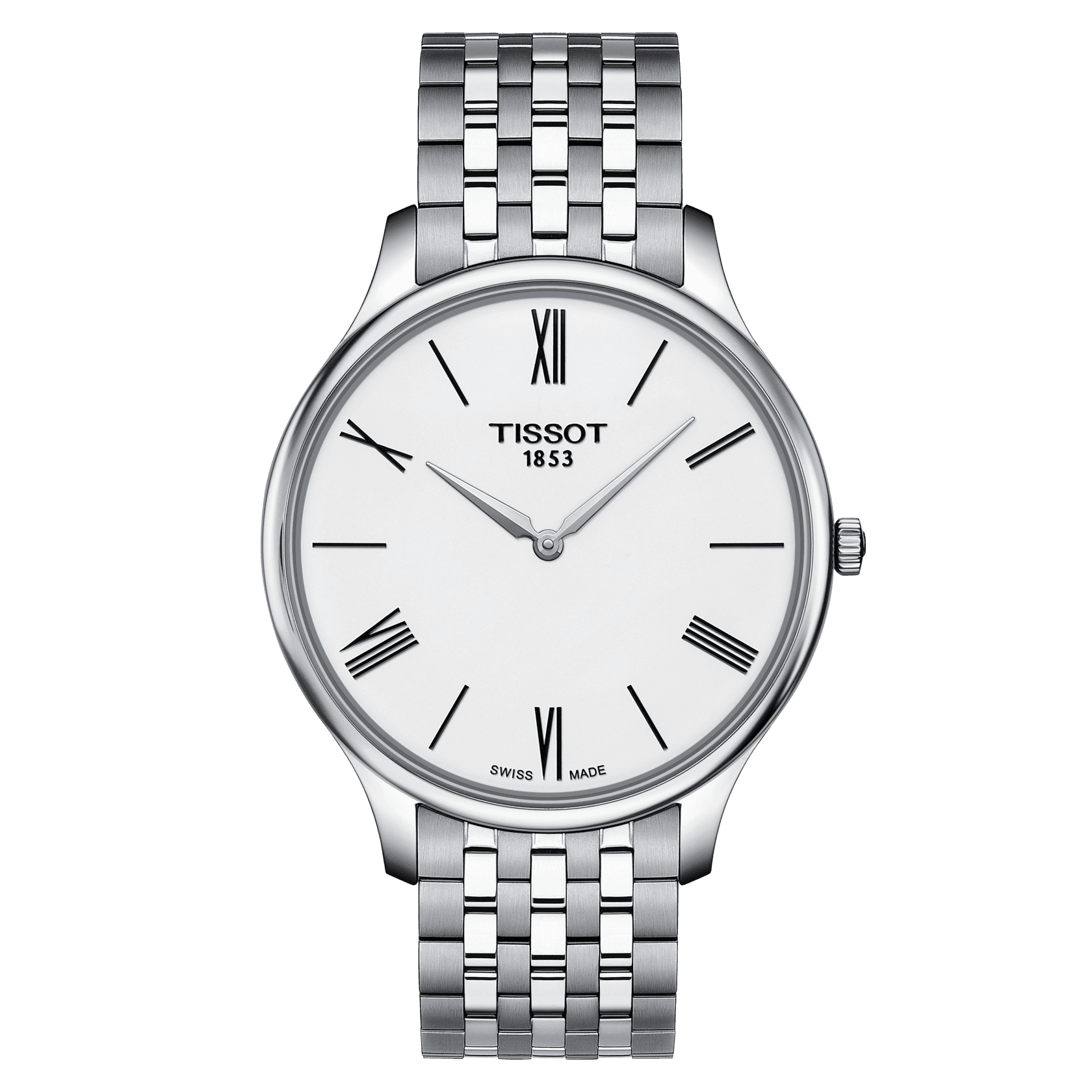 Tissot Tradition 5.5 White Dial Men's Watch - Kamal Watch Company