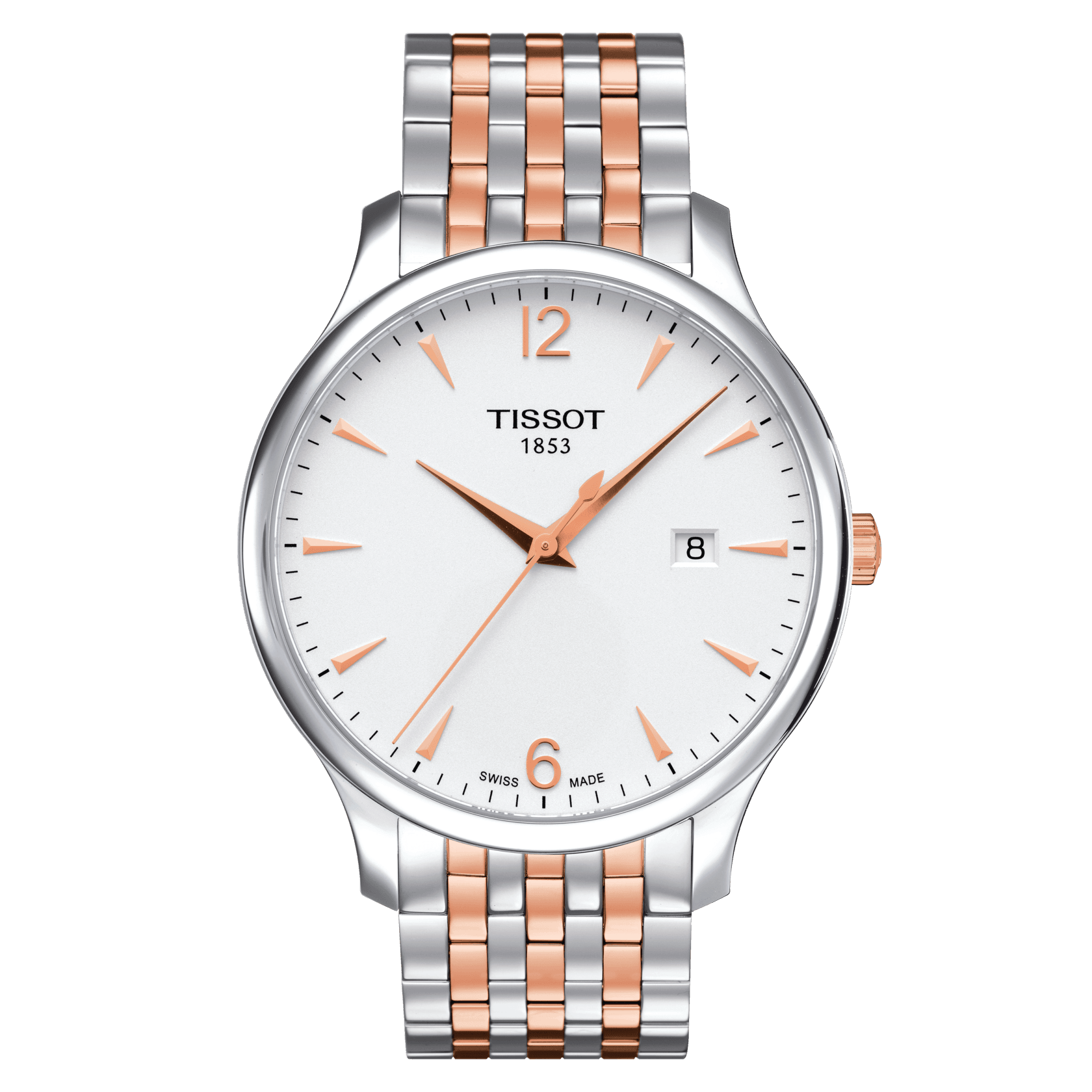 Tissot Tradition Silver Dial Stainless Steel Men's Quartz Watch - Kamal Watch Company