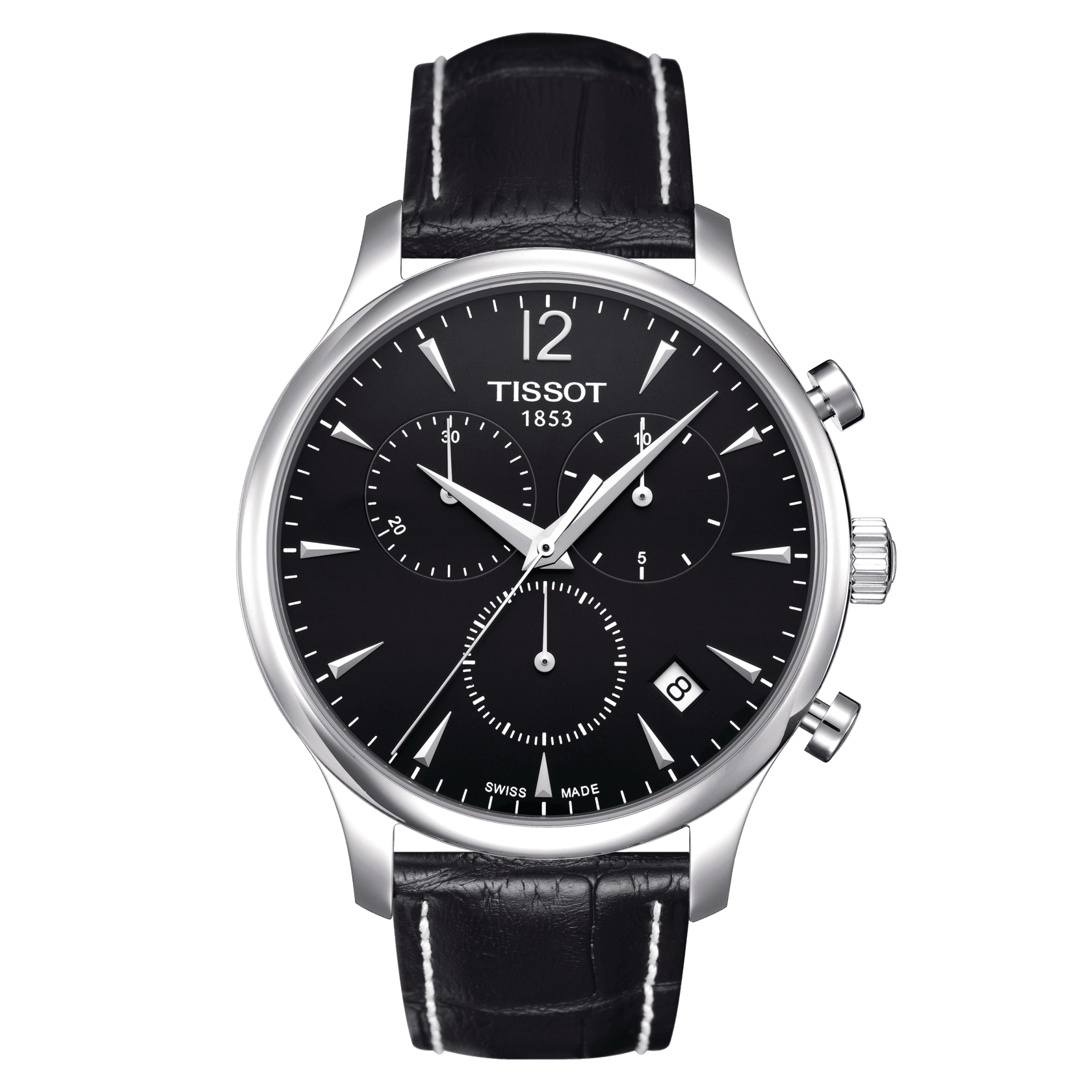 Tissot Tradition Chronograph Black Men's Watch - Kamal Watch Company