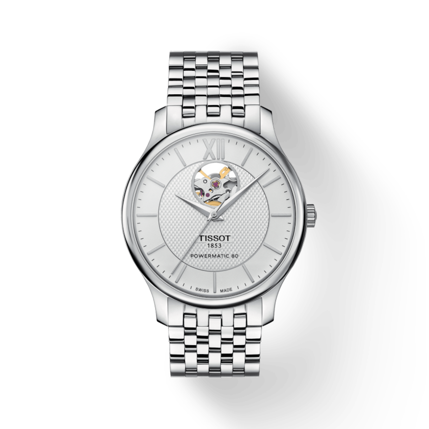 TISSOT TRADITION POWERMATIC 80 OPEN HEART T063.907.11.038.00 - Kamal Watch Company