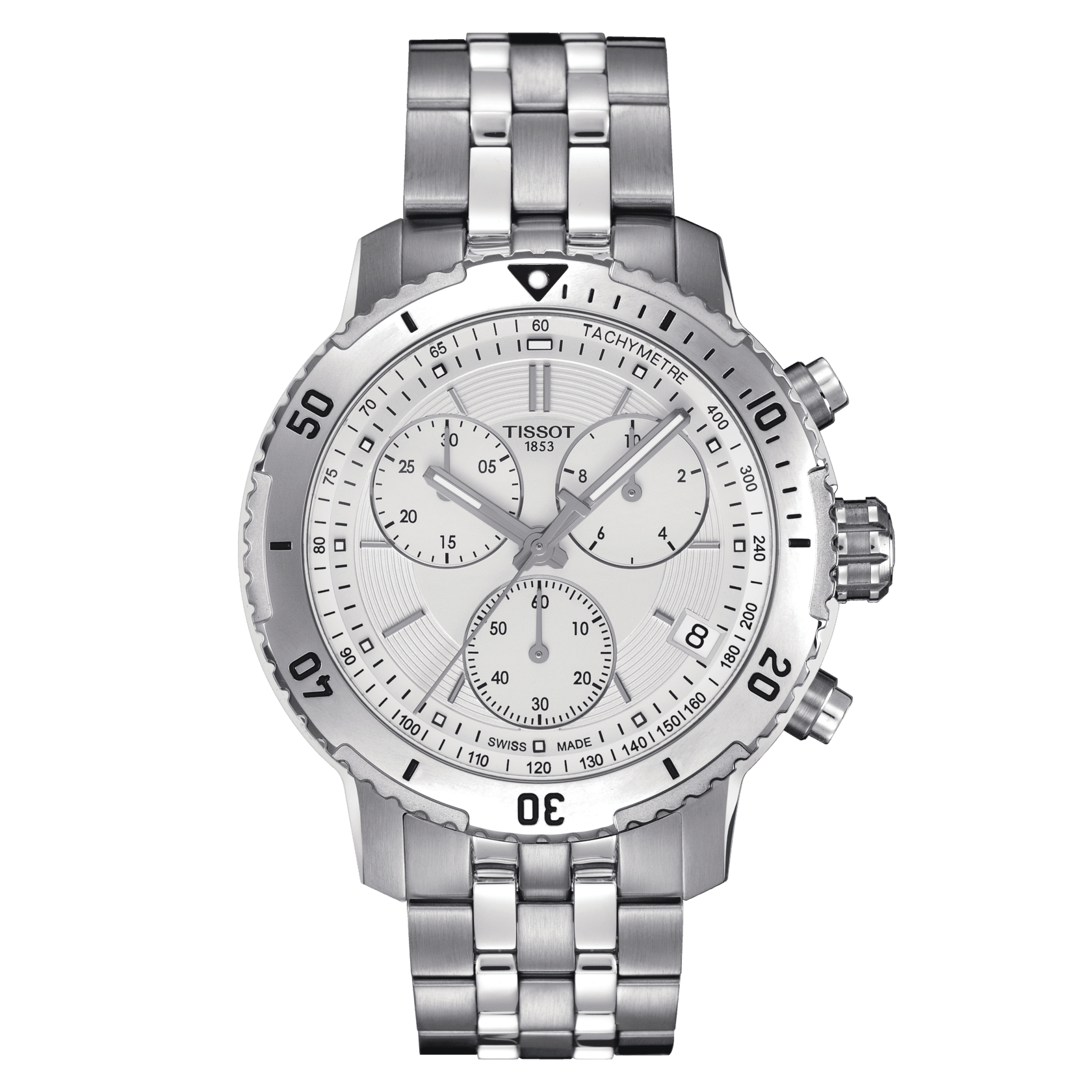 Tissot PRS 200 Quartz Silver chronograph Dial Men's Watch - Kamal Watch Company