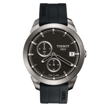 Tissot Titanium GMT Black Dial Men's Watch - Kamal Watch Company