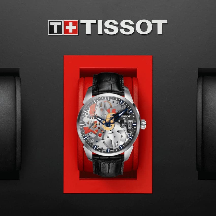 TISSOT T-COMPLICATION SQUELETTE MECHANICAL T070.405.16.411.00 - Kamal Watch Company