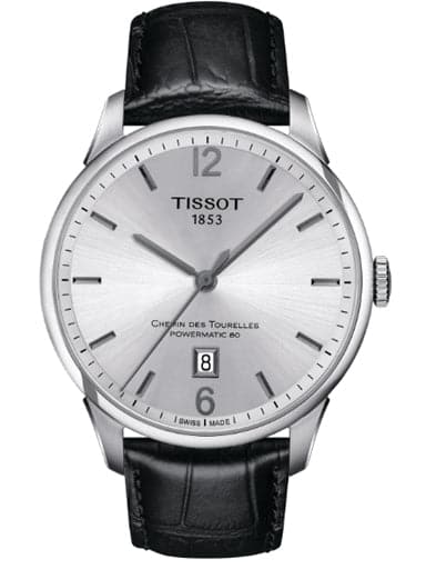 Tissot Chemin Des Tourelles Powermatic 80 Black Leather Men’s Watch - Kamal Watch Company