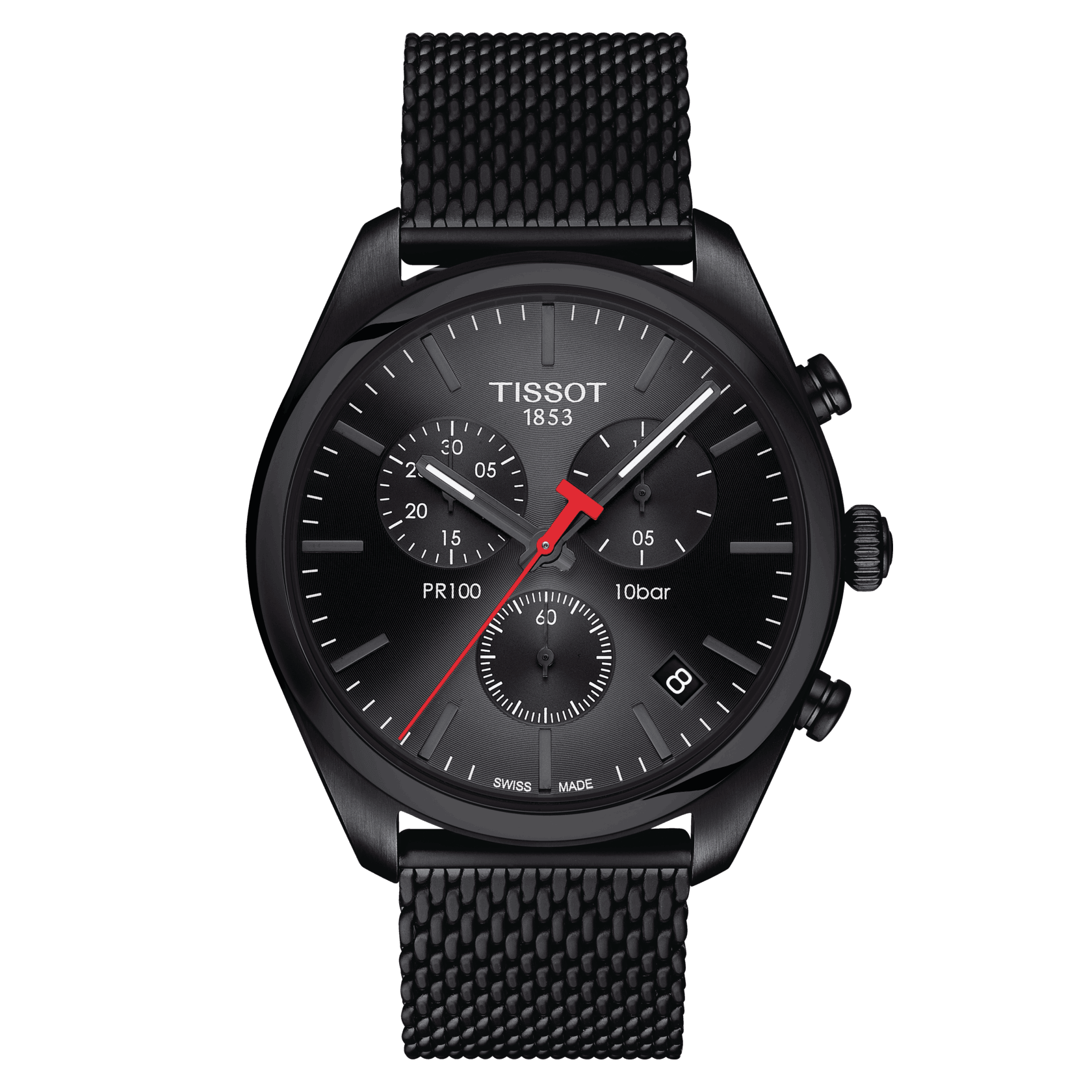 Tissot T-Classic PR 100 Chronograph Black Dial Men's Watch - Kamal Watch Company