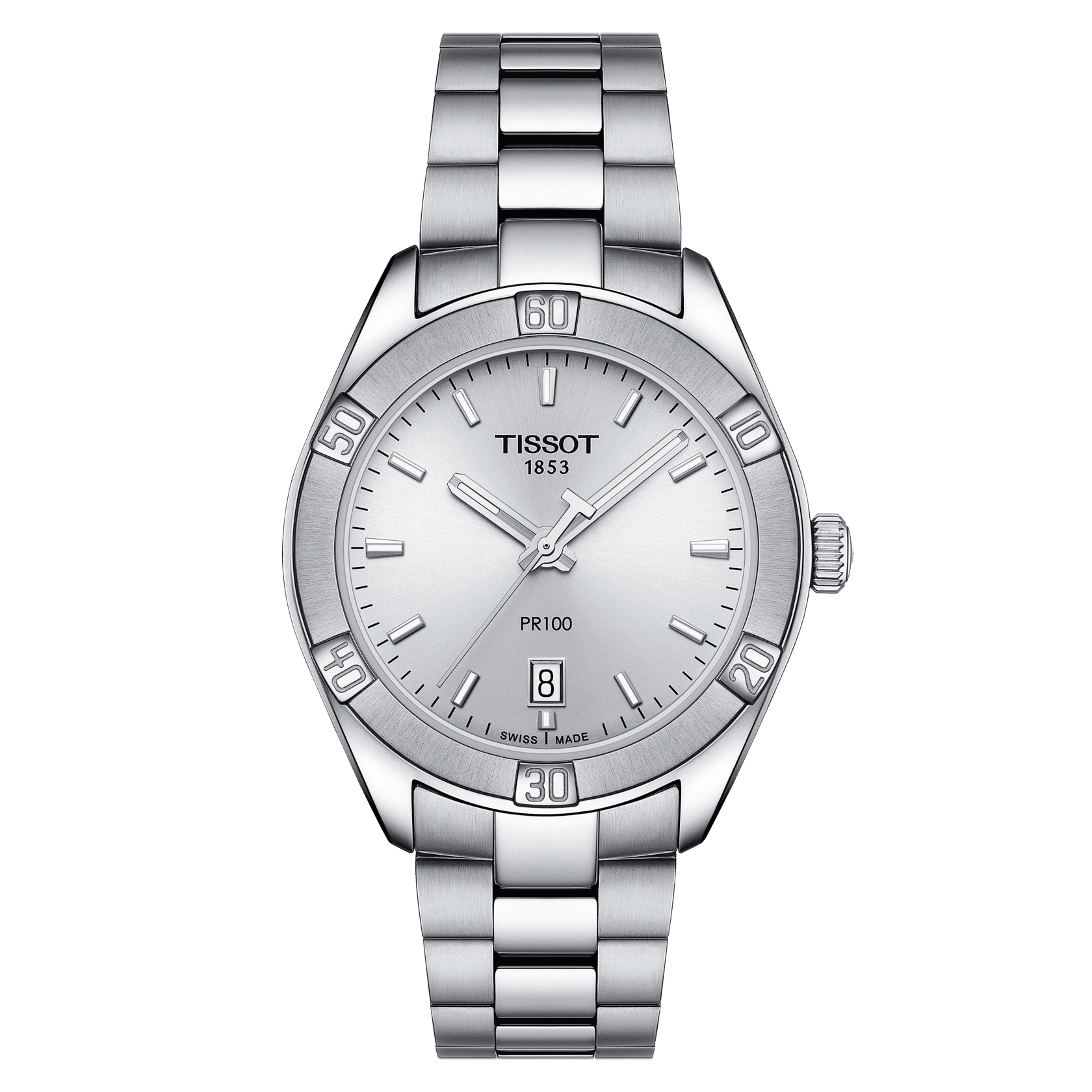 Tissot T-Classic PR 100 Silver Dial Women's Watch - Kamal Watch Company