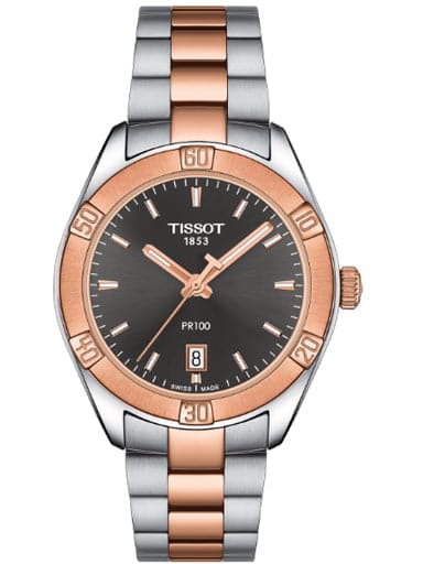 Tissot PR 100 Sport Chic Quartz Anthracite Dial Dial Women's Watch - Kamal Watch Company