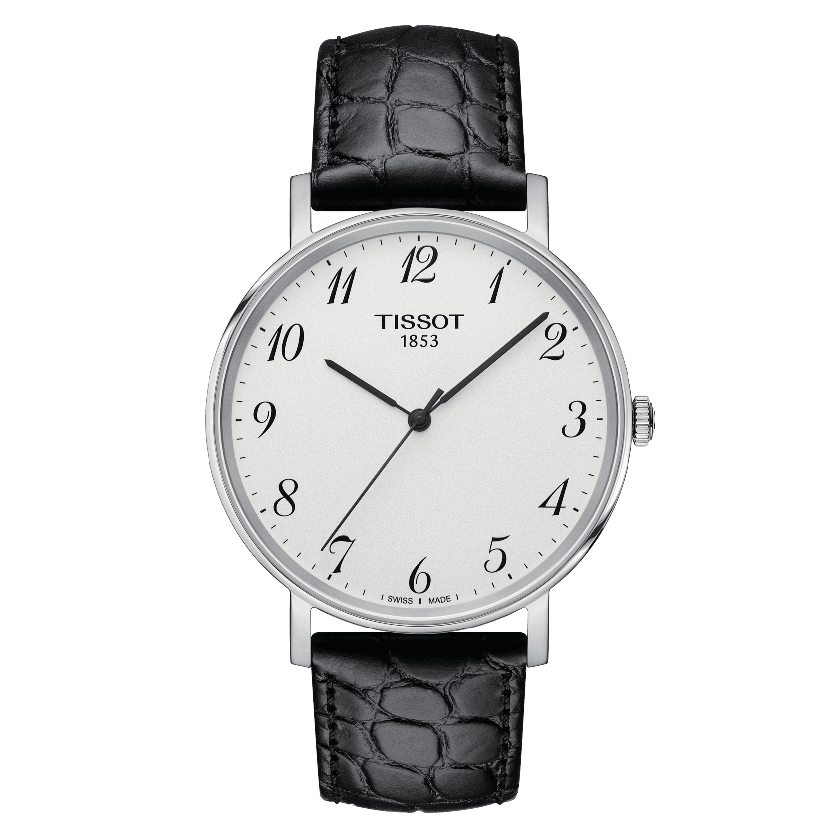 Tissot Everytime Medium Quartz Stainless Steel Silver Dial Watch For Men's - Kamal Watch Company