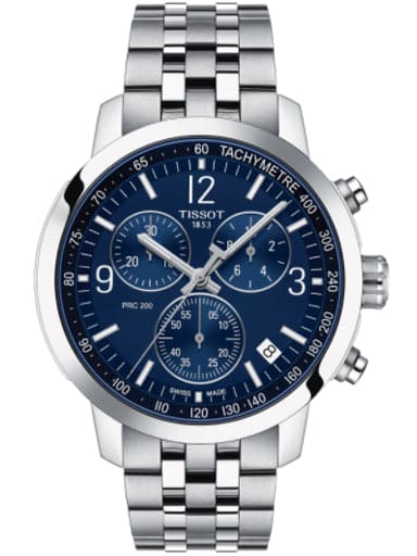 Tissot PRC 200 Chronograph Blue Dial Watch - Kamal Watch Company