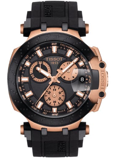 Tissot T-Race Chronograph Quartz Black Dial Watch For Men's - Kamal Watch Company