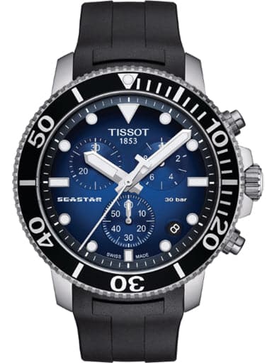 Tissot Seastar 1000 Chronograph Blue Gradient Dial Men's Watch - Kamal Watch Company