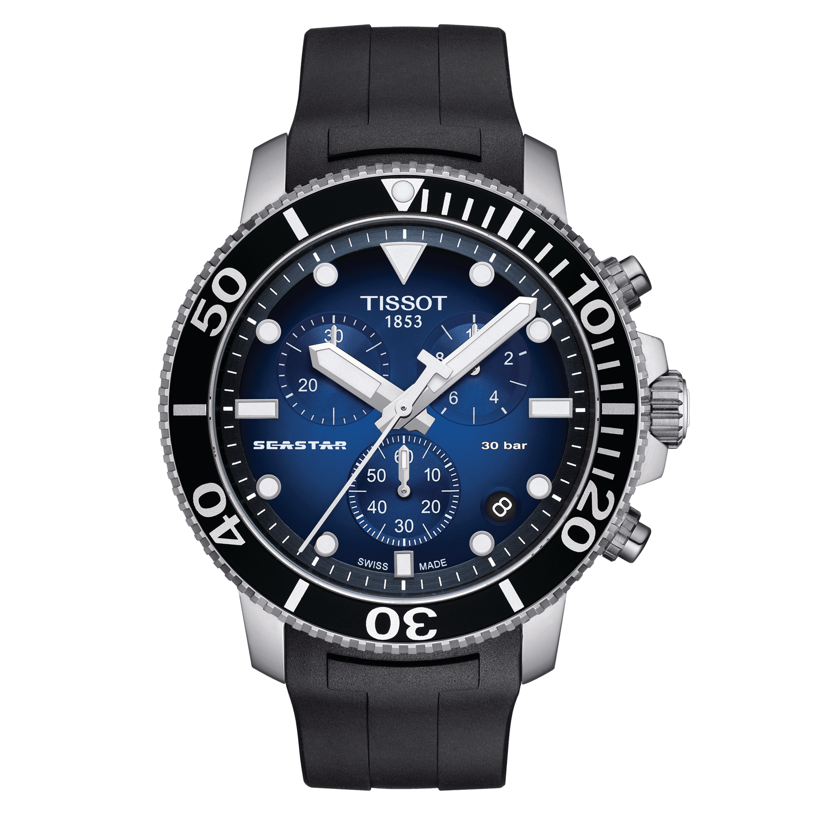 Tissot Seastar 1000 Chronograph Blue Gradient Dial Men's Watch - Kamal Watch Company