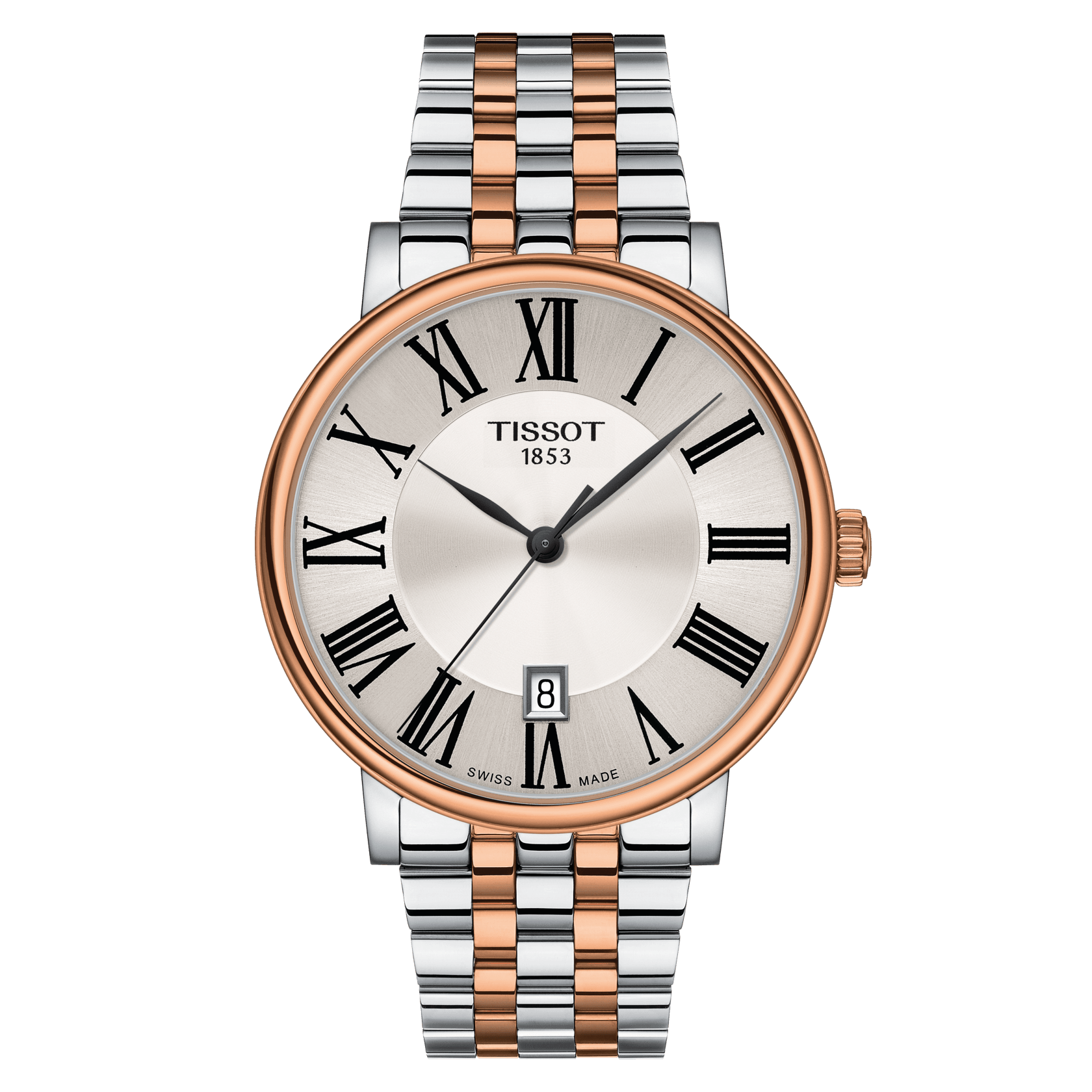 Tissot Carson Premium Stainless Steel Silver Dial Men's Watch - Kamal Watch Company