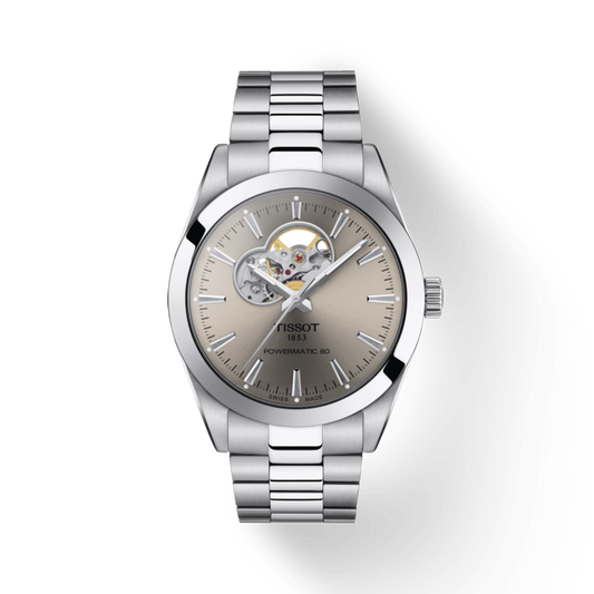 TISSOT GENTLEMAN POWERMATIC 80 OPEN HEART T127.407.11.081.00 - Kamal Watch Company