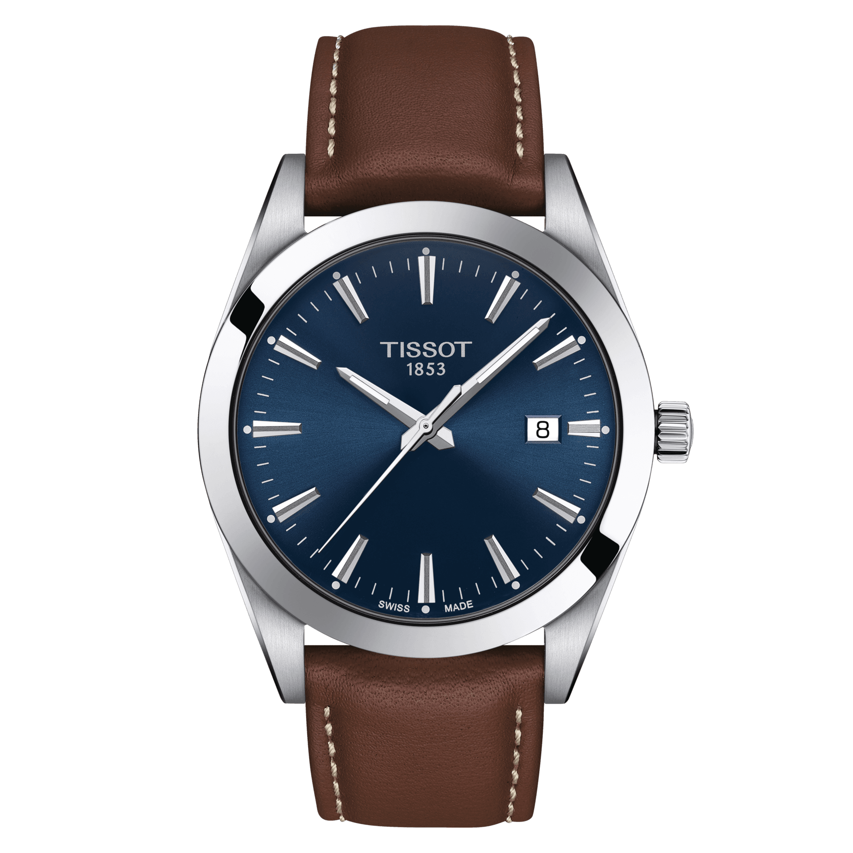 Tissot Gentleman Quartz Blue Dial Men's Watch - Kamal Watch Company
