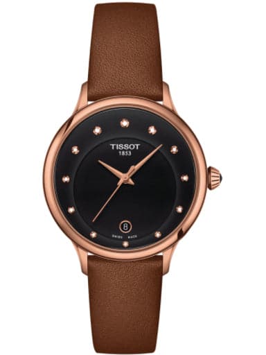 Tissot Odaci-T Brown Leather Strap Watch - Kamal Watch Company