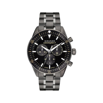 Movado Heritage Calendoplan S Chronograph Men’s Watch 3650125 - Kamal Watch Company