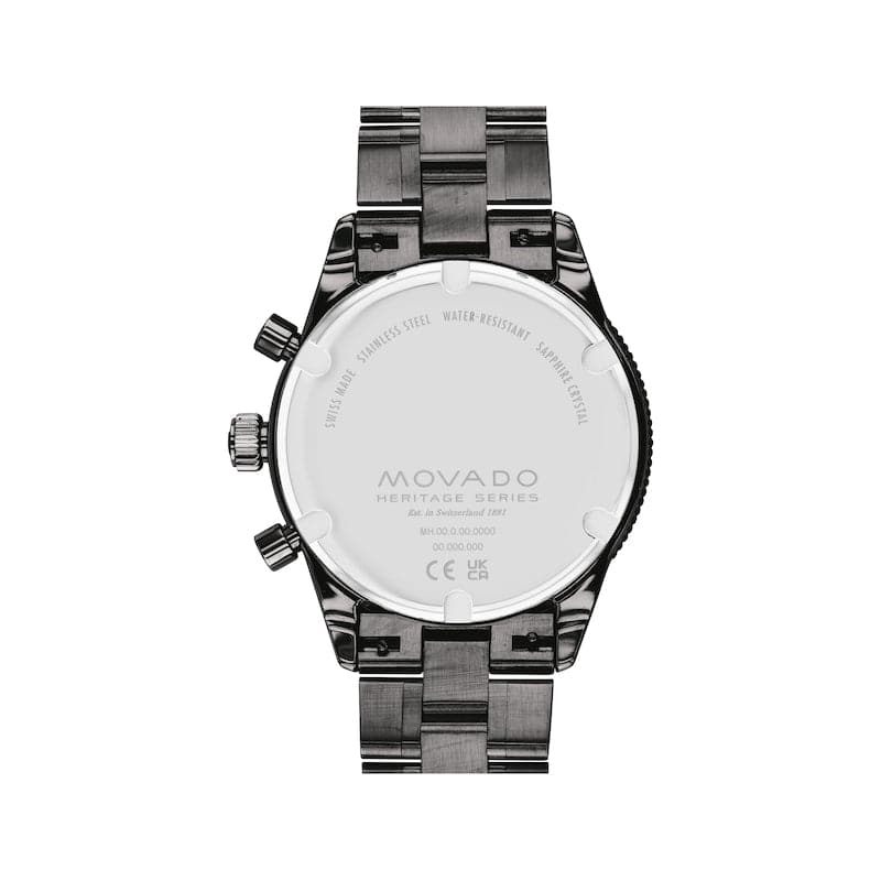 Movado Heritage Calendoplan S Chronograph Men’s Watch 3650125 - Kamal Watch Company