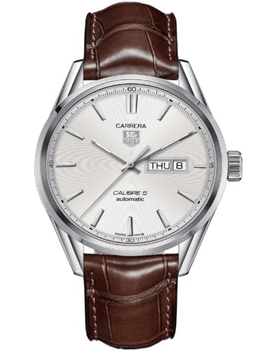TAG Heuer Carrera Calibre 5 Automatic Silver Dial Men's Watch - Kamal Watch Company
