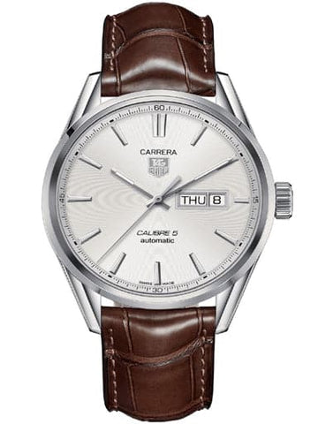 TAG Heuer Carrera Calibre 5 Automatic Silver Dial Men's Watch - Kamal Watch Company