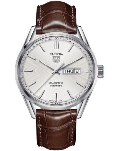 TAG Heuer Carrera Calibre 5 Automatic Silver Dial Men's Watch - Kamal Watch Company