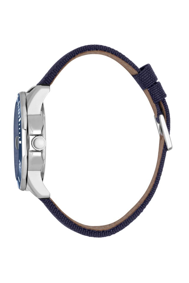 Esprit Mens 38 mm Dark Blue Dial Nylon Analog Watch - ES1G390L0015 - Kamal Watch Company