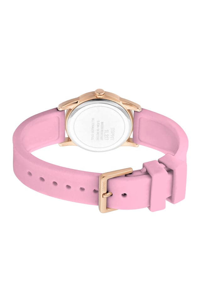 Esprit Womens 32 mm Summer Spring Silver Dial Silicone Analog Watch - ES1L217P1185 - Kamal Watch Company