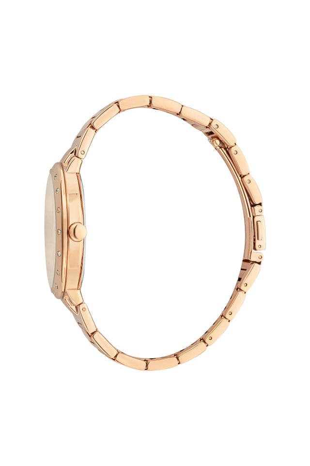 Esprit Womens 40 mm Rose Gold Dial Stainless Steel Analog Watch ES1L225M0065 - Kamal Watch Company