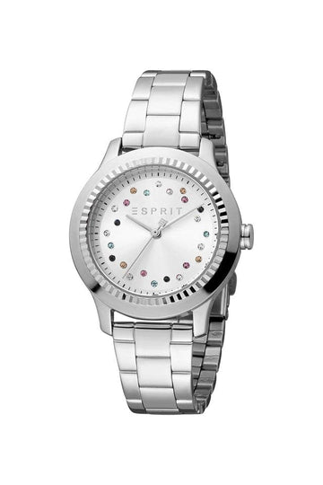 Esprit Womens 38 mm Silver Dial Stainless Steel Analog Watch - ES1L351M0065 - Kamal Watch Company