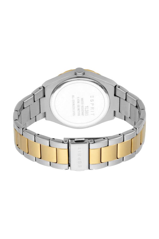 Esprit Womens 38 mm Silver Dial Stainless Steel Analog Watch ES1L380M0055 - Kamal Watch Company
