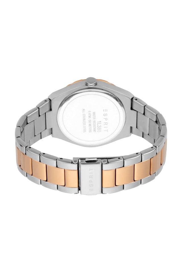 Esprit Womens 38 mm Silver Dial Stainless Steel Analog Watch ES1L380M0065 - Kamal Watch Company