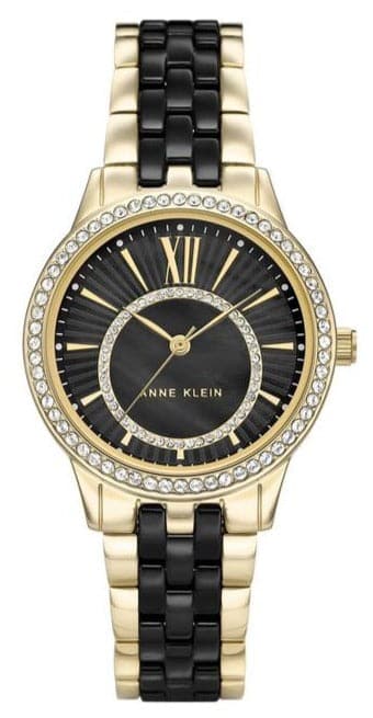 Anne klein Women Ceramic Round Blue Watch NCAK3672BKGB - Kamal Watch Company