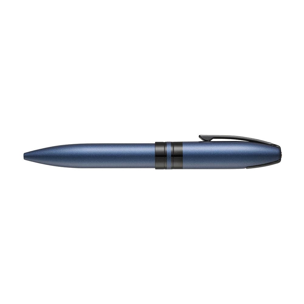 SHEAFFER ICON METALLIC BLUE LACQUER WITH POLISHED BLACK PVD TRIM BALLPOINT PEN 9110 BP - Kamal Watch Company